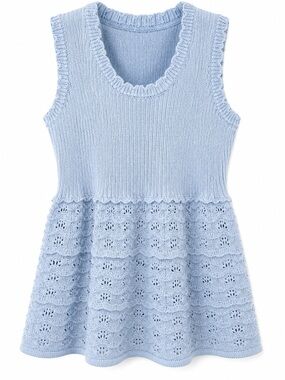 NWT Design365 Light Blue Sleeveless Women's Top